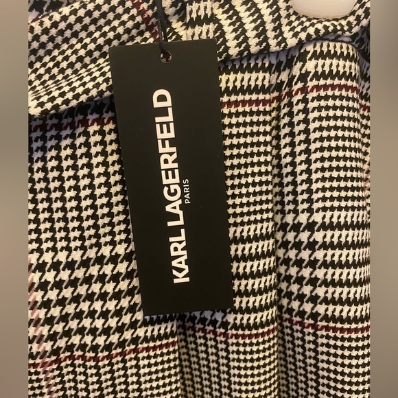NWT PLUS SIZE KARL LAGERFELD BLACK & WHITE SKIRT SIZE 16 - Picture 2 of 6
